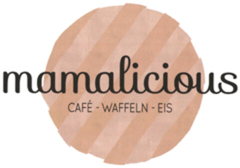 mamalicious CAFÉ - WAFFELN - EIS Logo (DPMA, 16.07.2019)