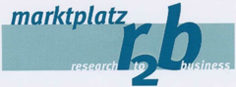 marktplatz r2b research to business Logo (DPMA, 03/07/2002)