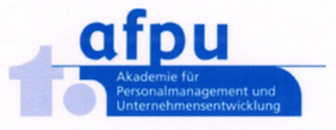 afpu Akademie für Personalmanagement und Unternehmensentwicklung Logo (DPMA, 01.12.2004)