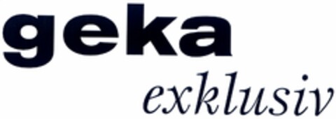 geka exklusiv Logo (DPMA, 08.02.2005)