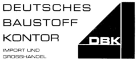 DEUTSCHES BAUSTOFF KONTOR IMPORT UND GROSSHANDEL DBK Logo (DPMA, 06/17/1999)