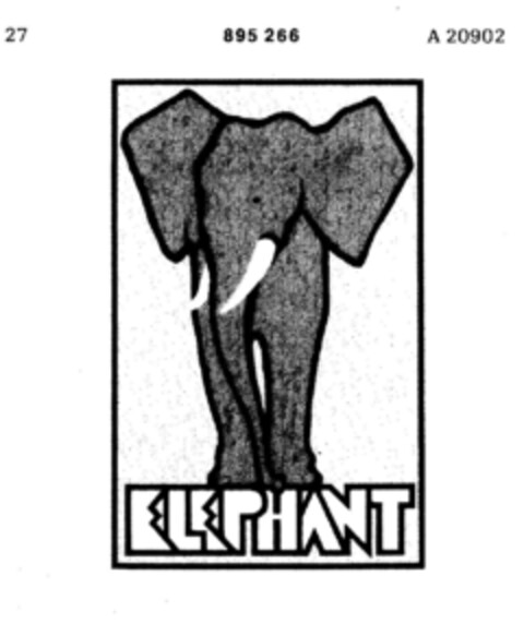 ELEPHANT Logo (DPMA, 13.12.1969)