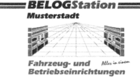 BELOGStation Musterstadt Fahrzeug- und Betriebseinrichtungen Logo (DPMA, 05/06/1993)