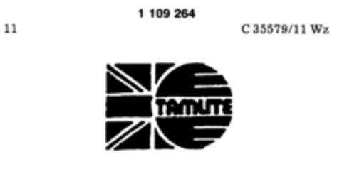 TAMUTE Logo (DPMA, 02.10.1986)