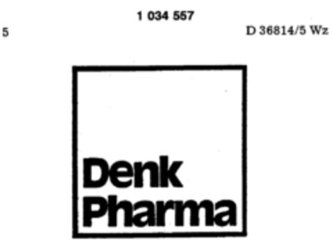 DENK PHARMA Logo (DPMA, 12/24/1981)