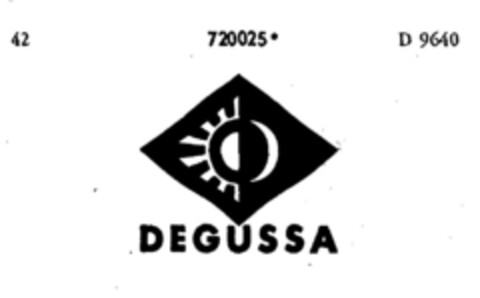 DEGUSSA Logo (DPMA, 24.07.1958)