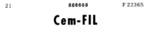 Cem-FIL Logo (DPMA, 01.03.1971)