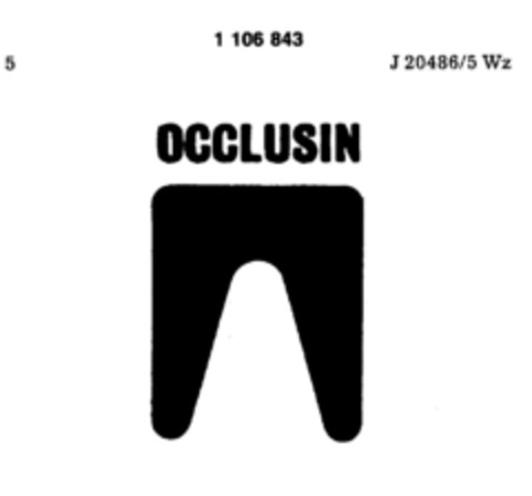 OCCLUSIN Logo (DPMA, 04.11.1985)