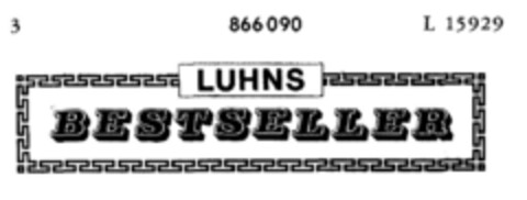 LUHNS BESTSELLER Logo (DPMA, 10/18/1968)