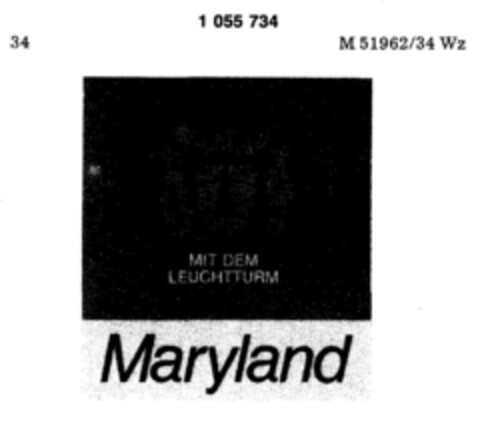 Maryland MIT DEM LEUCHTTURM Logo (DPMA, 17.09.1982)