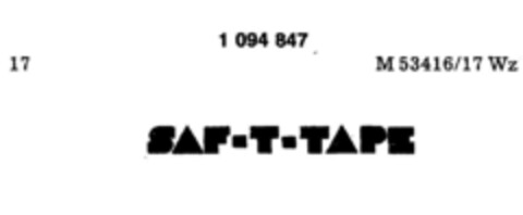 SAF-T-TAPE Logo (DPMA, 08/02/1983)