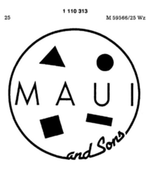 MAUI and Sons Logo (DPMA, 08.11.1986)