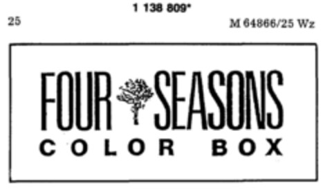 FOUR SEASONS COLOR BOX Logo (DPMA, 04/08/1989)