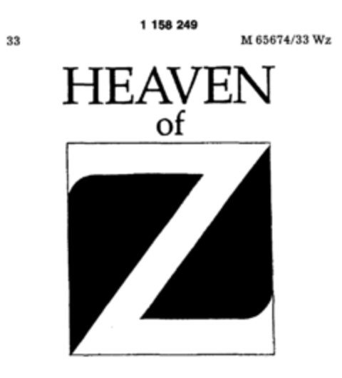 HEAVEN of Z Logo (DPMA, 25.08.1989)