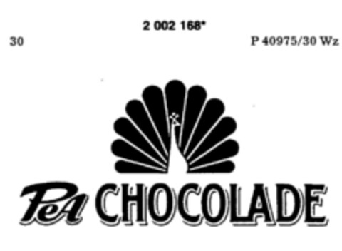 PeA CHOCOLADE Logo (DPMA, 09.04.1991)