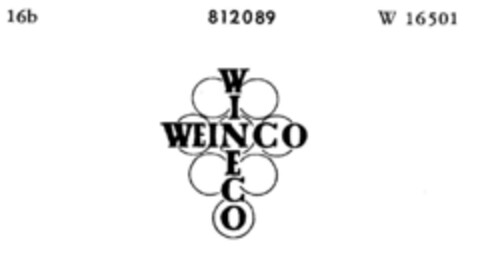 WEINCO Logo (DPMA, 08.10.1964)