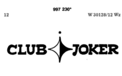 CLUB JOKER Logo (DPMA, 04.10.1979)