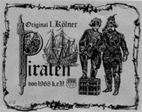 Original l. Kölner Piraten von 1968 Logo (DPMA, 31.10.2009)