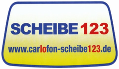 SCHEIBE123 www.carlofon-scheibe123.de Logo (DPMA, 15.10.2012)