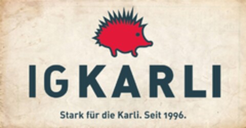 IG KARLI Stark für die Karli. Seit 1996. Logo (DPMA, 11.11.2015)