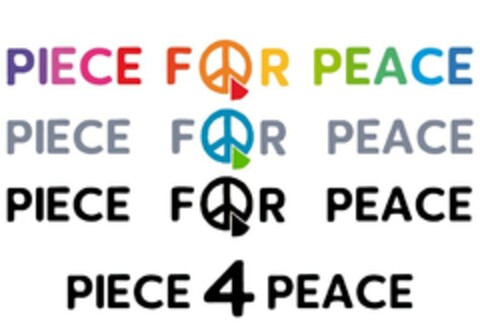 PIECE FOR PEACE Logo (DPMA, 02.04.2018)