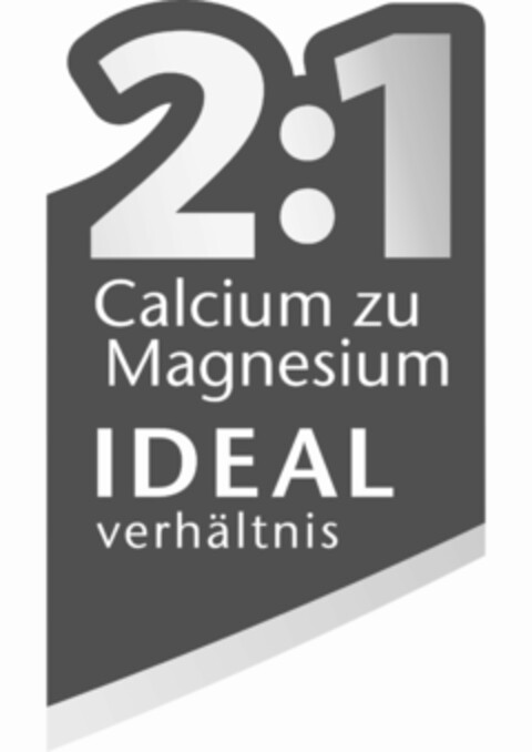 2:1 Calcium zu Magnesium IDEAL verhältnis Logo (DPMA, 05.07.2021)