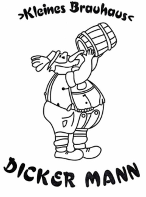 >Kleines Brauhaus< DICKER MANN Logo (DPMA, 07/22/2022)