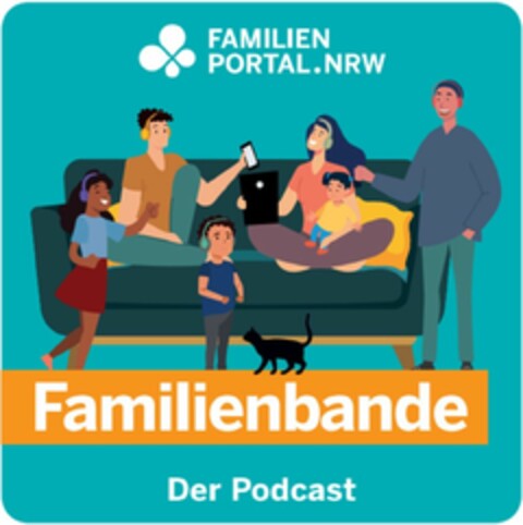 FAMILIENPORTAL.NRW Familienbande Der Podcast Logo (DPMA, 02.05.2023)
