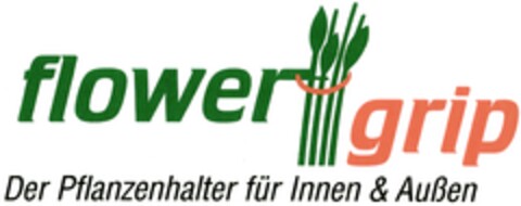 flowergrip Der Pflanzenhalter für Innen & Außen Logo (DPMA, 17.07.2006)