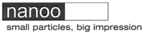 nanoo small particles, big impression Logo (DPMA, 12.09.2007)