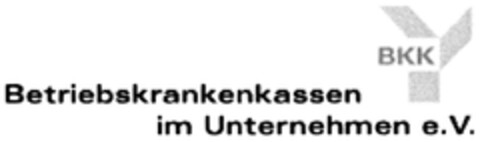 BKK Betriebskrankenkassen im Unternehmen e.V. Logo (DPMA, 08.11.2007)