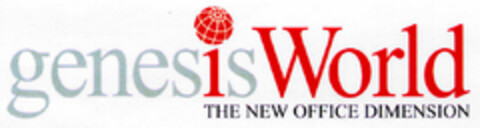 genesis World THE NEW OFFICE DIMENSION Logo (DPMA, 11/10/1998)