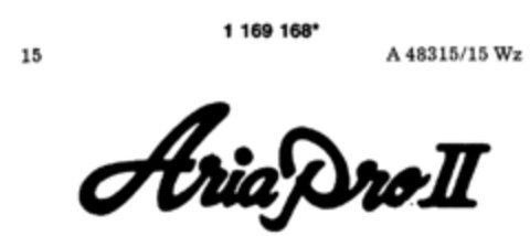 Aria Pro II Logo (DPMA, 03.07.1990)