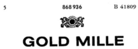 GOLD MILLE Logo (DPMA, 13.02.1969)