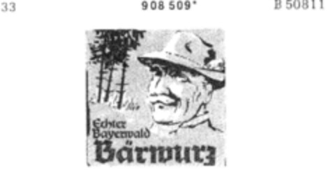Echter Bayerwald Bärwurz Logo (DPMA, 15.05.1973)