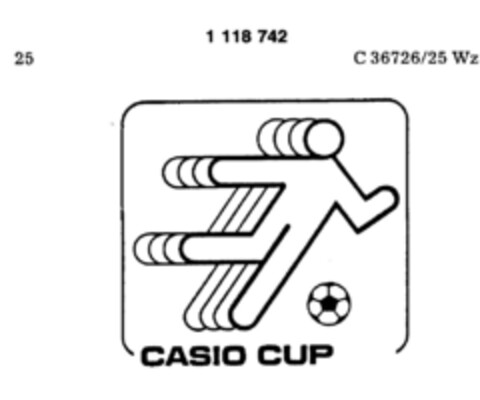 CASIO CUP Logo (DPMA, 12.08.1987)