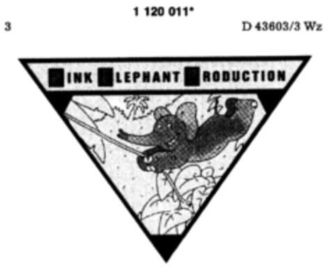 Pink Elephant Production Logo (DPMA, 27.07.1987)