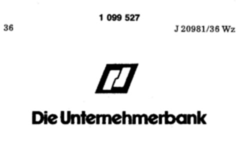 Die Unternehmerbank Logo (DPMA, 15.05.1986)