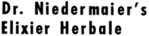 Dr. Niedermaier`s Elixier Herbale Logo (DPMA, 06/05/1975)