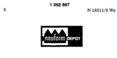 neuform DEPOT Logo (DPMA, 10.09.1982)