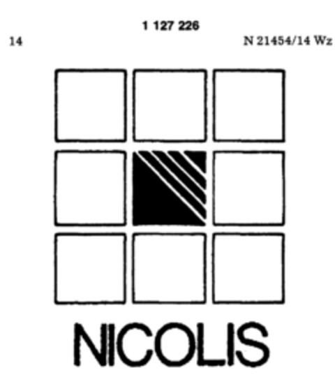 NICOLIS Logo (DPMA, 29.01.1988)