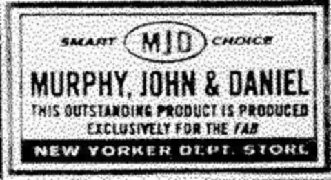 MURPHY, JOHN & DANIEL Logo (DPMA, 09.09.1994)