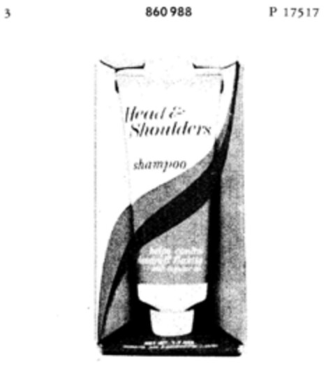 HEAD & SHOULDERS shampoo Logo (DPMA, 23.07.1968)