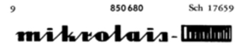 mikrolais Logo (DPMA, 23.04.1965)