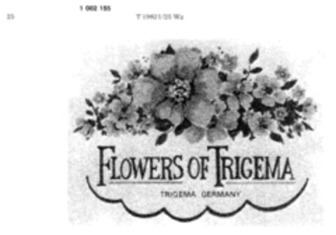 FLOWERS OF TRIGEMA Logo (DPMA, 07/11/1979)