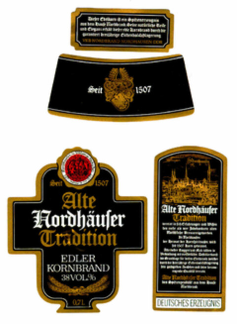 Alte Nordhäuser Tradition EDLER KORNBRAND Logo (DPMA, 31.08.1978)