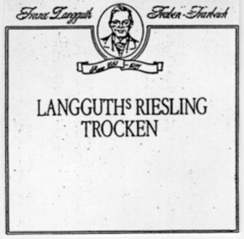 LANGGUTHs RIESLING TROCKEN Logo (DPMA, 19.02.1990)