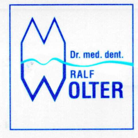 Dr. med. dent. RALF WOLTER Logo (DPMA, 12.07.2000)