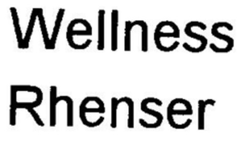 Wellness Rhenser Logo (DPMA, 09.03.2001)