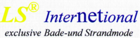 LS Internetional exklusive Bade- und Strandmode Logo (DPMA, 14.03.2001)